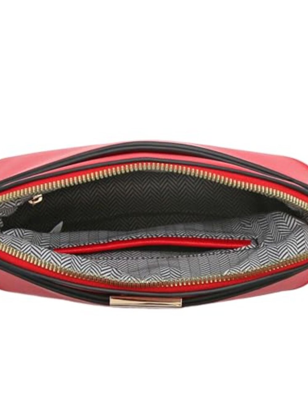 Faux Leather Small Dome Crossbody Bag with Chain Strap - Picture 7 of 7